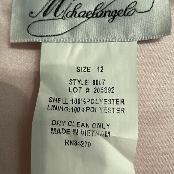 Michaelangelo Soft Pink Women's Cape & Gown Size 12 - Picture 5 of 5